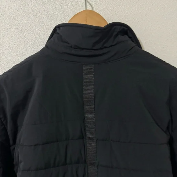 Lululemon Quilted Overshirt Shacket Black Shirt Jacket Snap Chest Pocket-Large - Picture 9 of 11